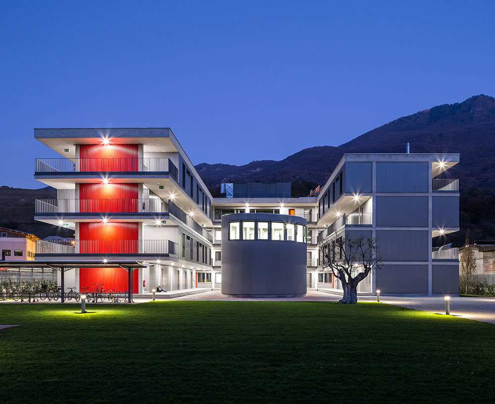 Architetto Sergio Calori, Centro Croce Rossa, Cadro, Lugano, Ticino, Svizzera